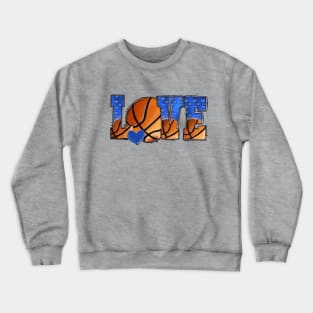 Love Kentucky Wildcat Basketball Crewneck Sweatshirt